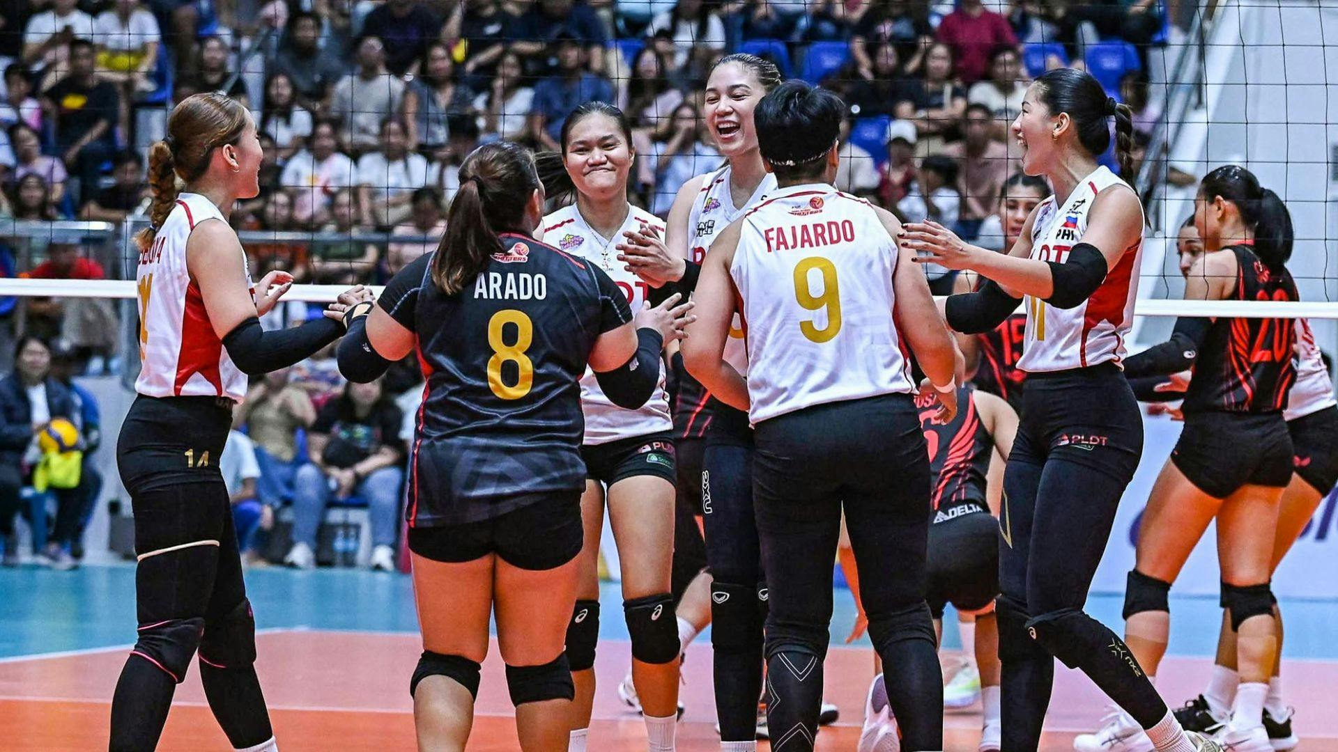 PLDT rolls to dominant sweep of Petro Gazz, stays unbeaten in PVL on Tour